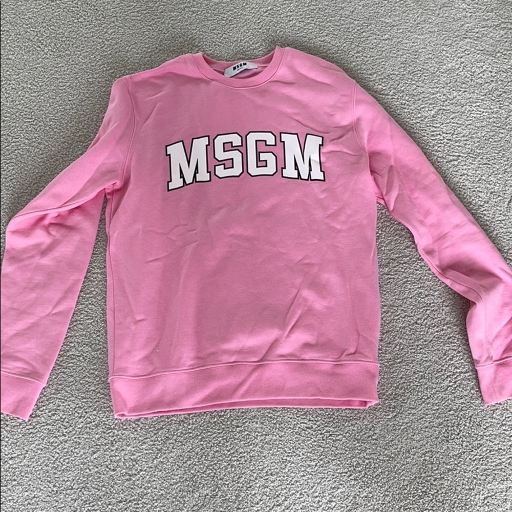 MSGM pink crew neck